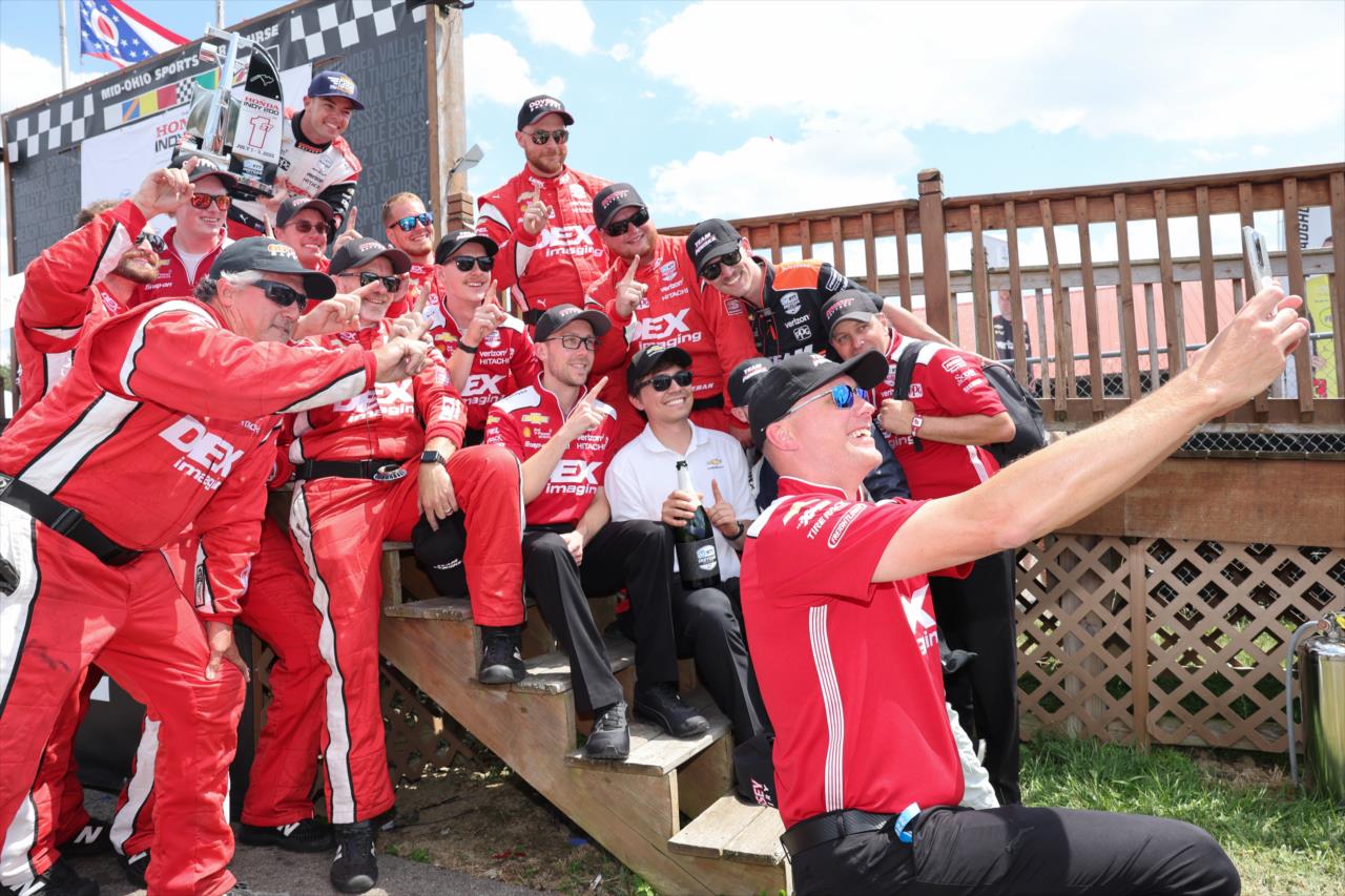 Scott McLaughlin and his winning team - Honda Indy 200 at Mid-Ohio - By: Chris Owens -- Photo by: Chris Owens